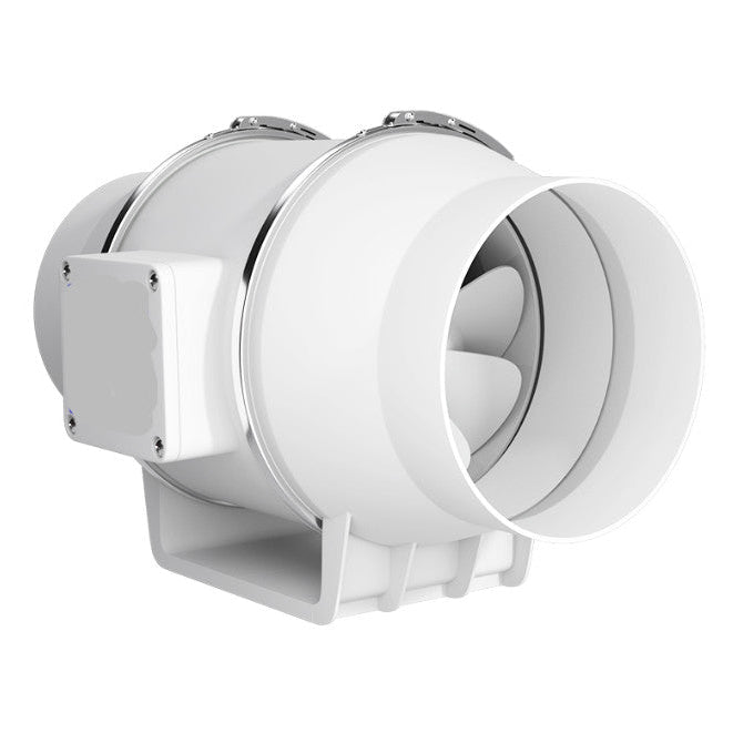 White  Inline Extractor Fan Exhaust fan on a white background
