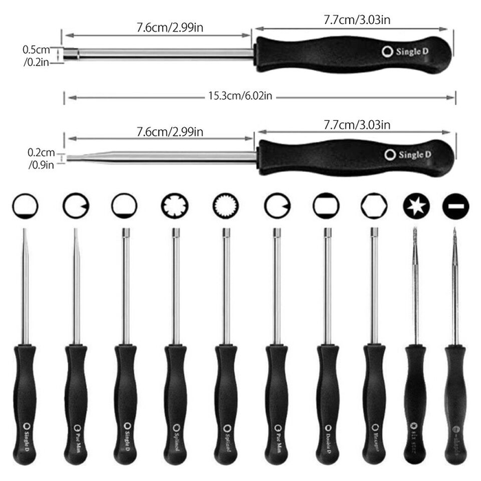 10PCS Carb Adjust Kit Screwdriver Carburetor Adjustment Tool