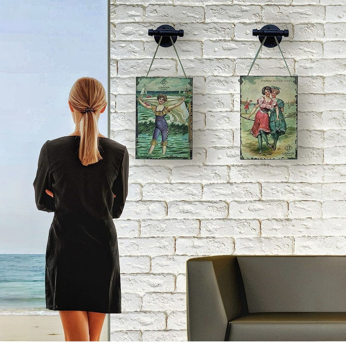 Industrial Pipe T Type Coat Hook- 2 Pcs