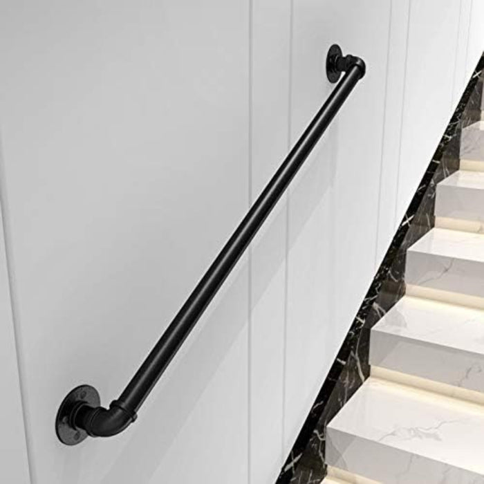Industrial Pipe Stair Handrail