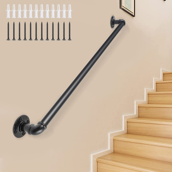 Industrial Pipe Stair Handrail
