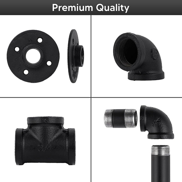 Industrial Pipe Stair Handrail