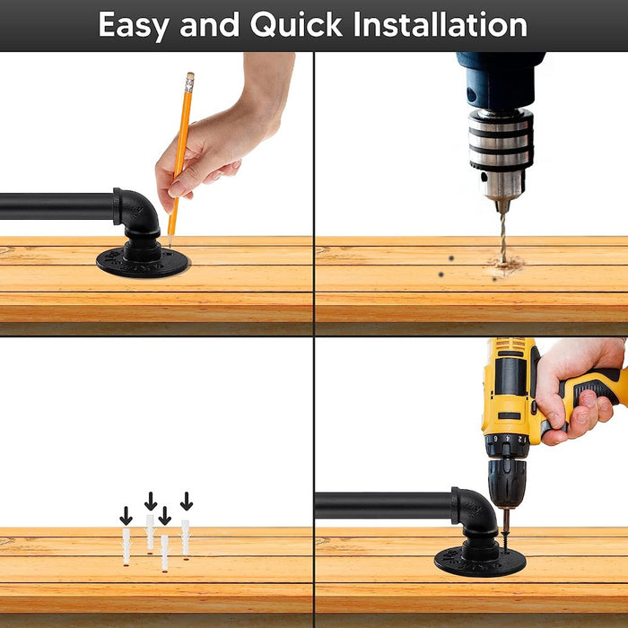 Industrial Pipe Stair Handrail