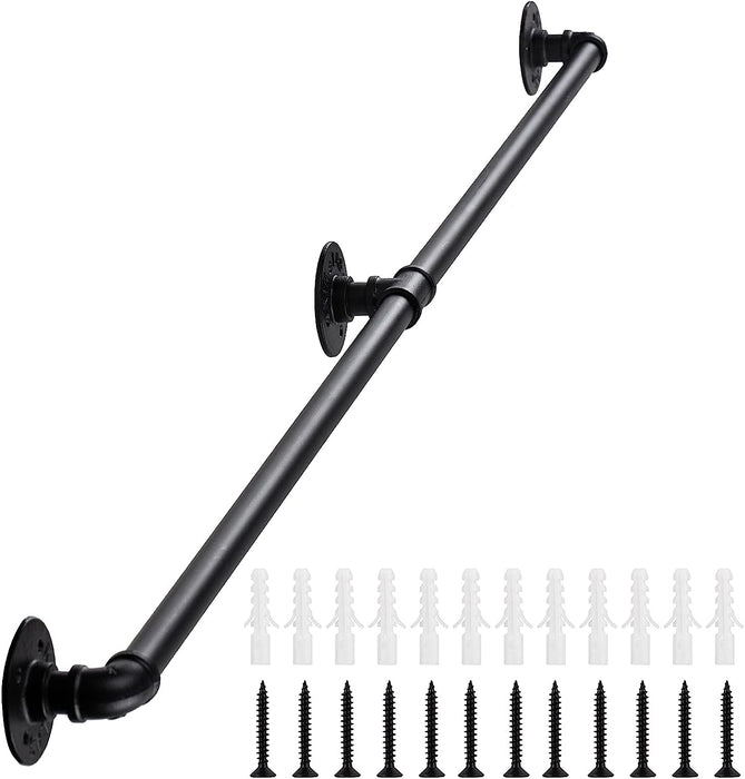 Industrial Pipe Stair Handrail