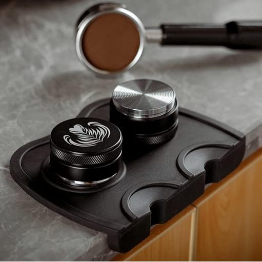 Espresso Knock Box and Coffee Tamper Mat