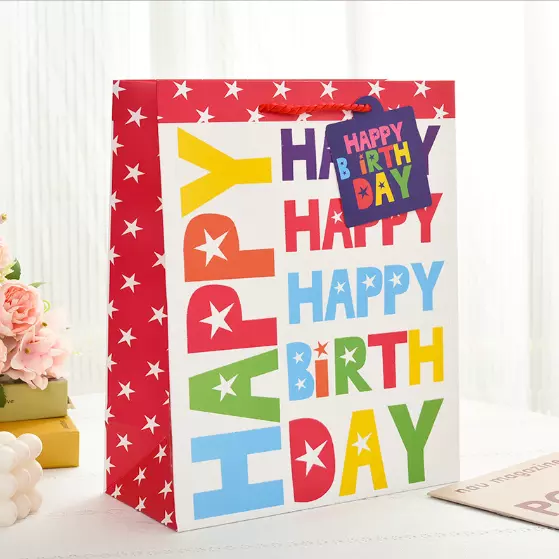 8-Pack Happy Birthday Gift Bags