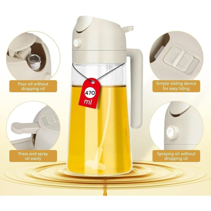 2-in-1 Oil Dispenser Sprayer 470ml - 2Pack