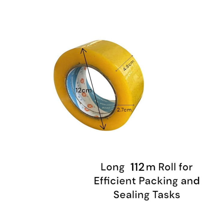 Packing Sealing Tape 112m Roll-6 Pack
