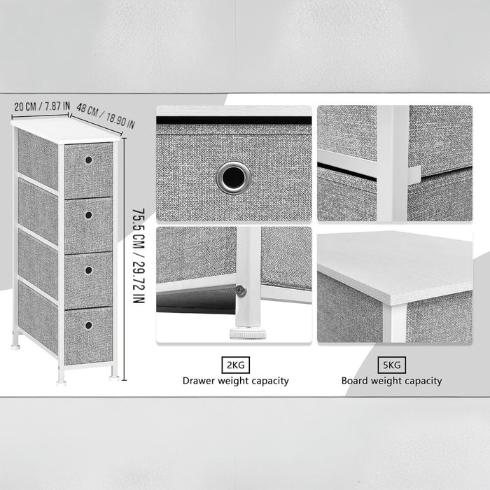 Drawers Steel Frame Fabric Storage Chest