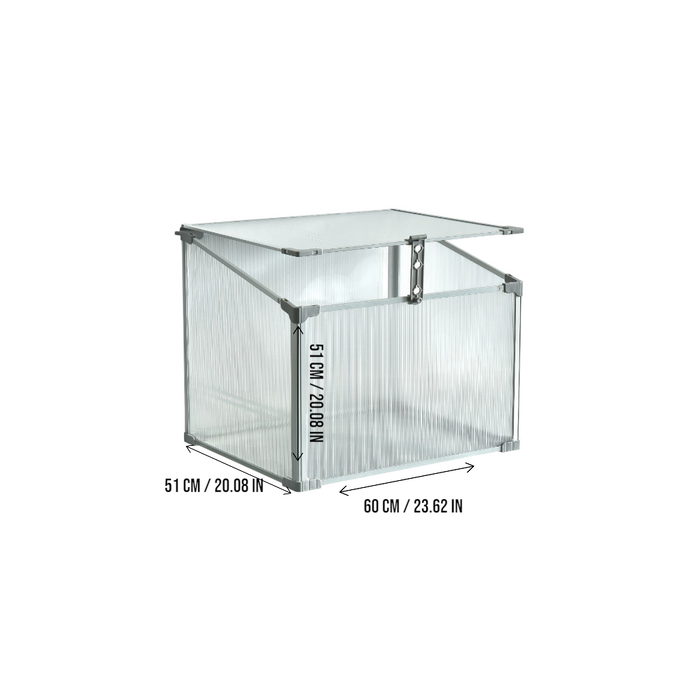 Mini Aluminum Frame Greenhouse with Roof Vent