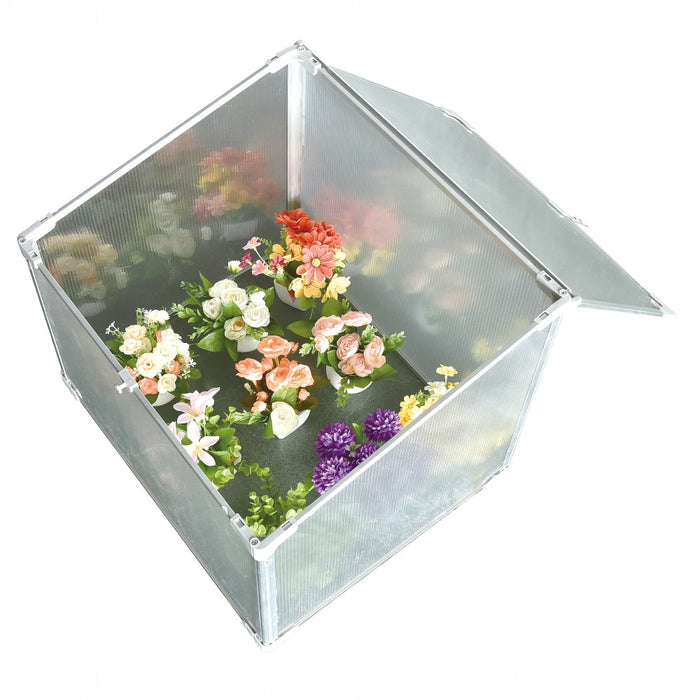 Mini Aluminum Frame Greenhouse with Roof Vent