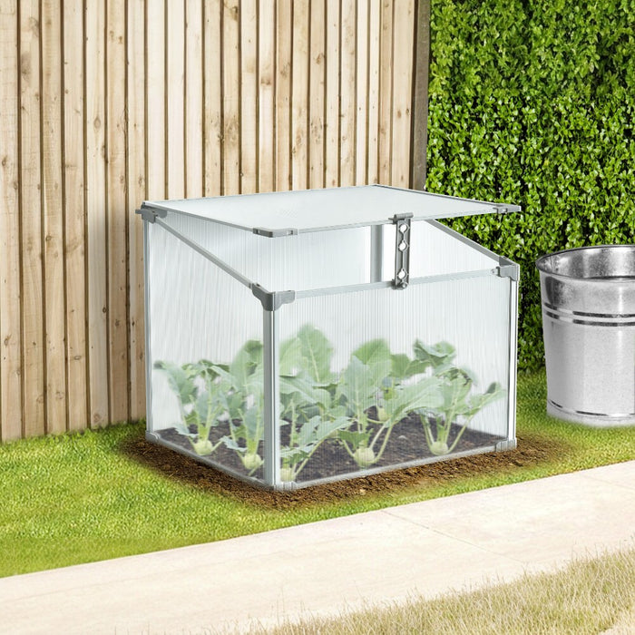 Mini Aluminum Frame Greenhouse with Roof Vent