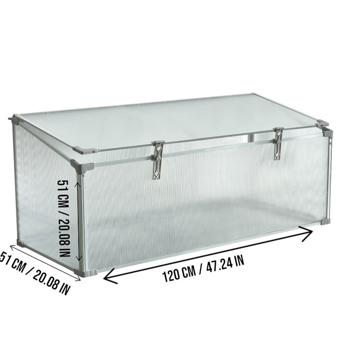 Mini Aluminum Frame Greenhouse with Roof Vent
