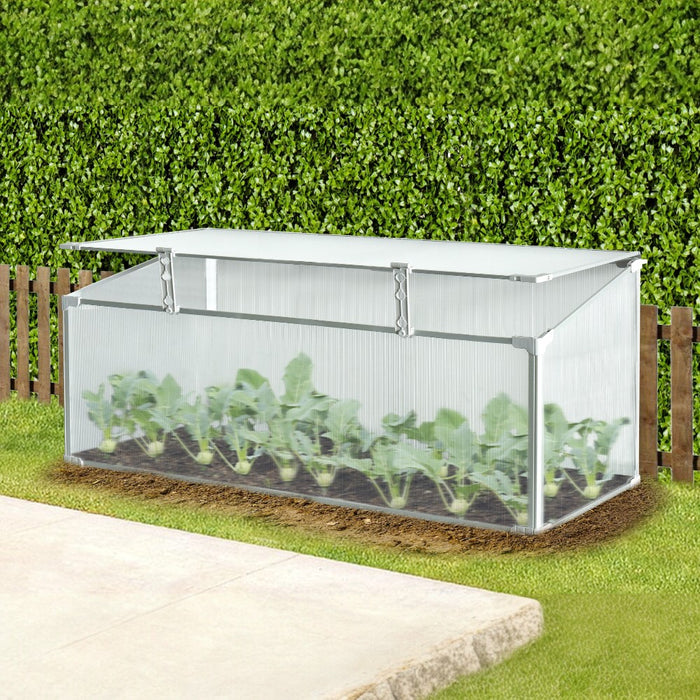 Mini Aluminum Frame Greenhouse with Roof Vent