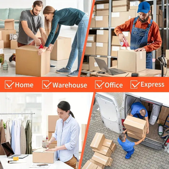 Packing Sealing Tape 112m Roll 6 Pack - Transparent