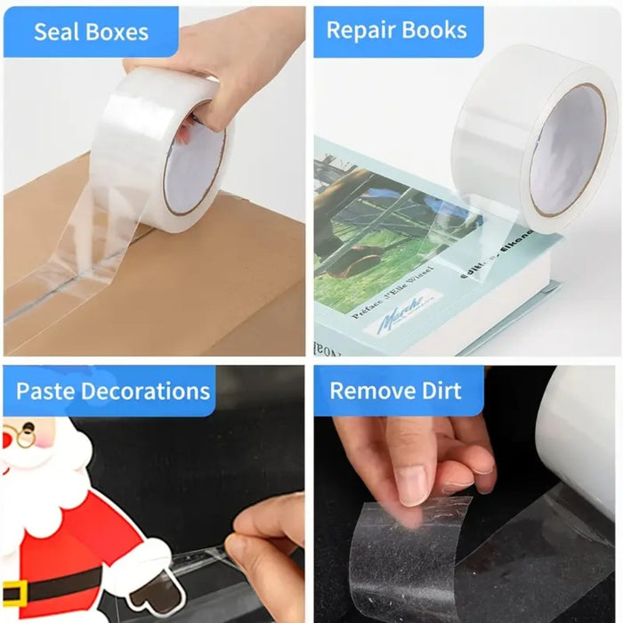 Packing Sealing Tape 112m Roll 6 Pack - Transparent