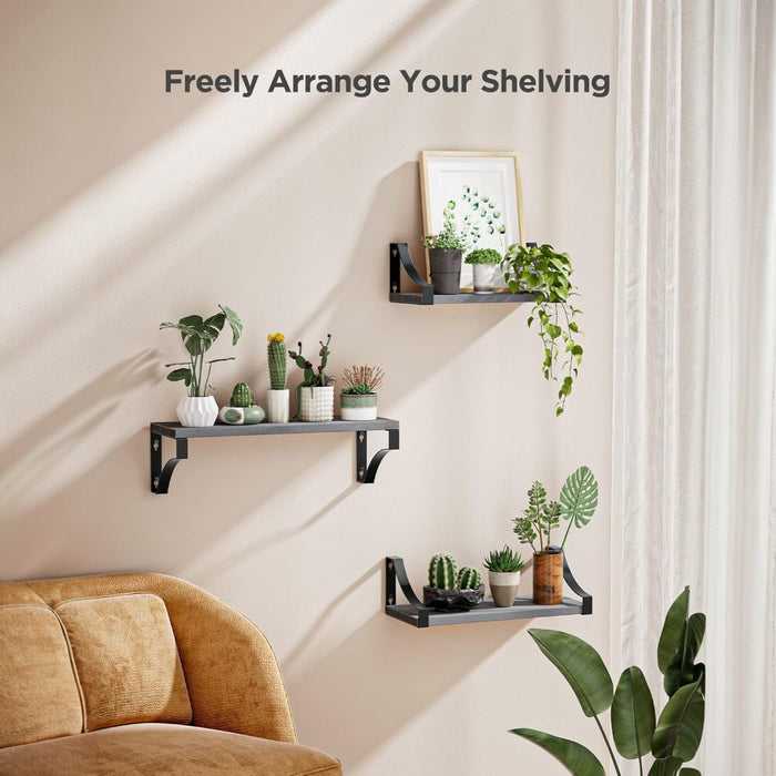Floating Shelves Wall Mounted Set of 3