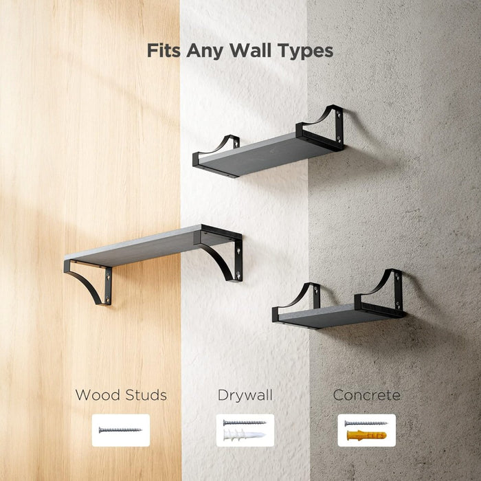 Floating Shelves Wall Mounted Set of 3