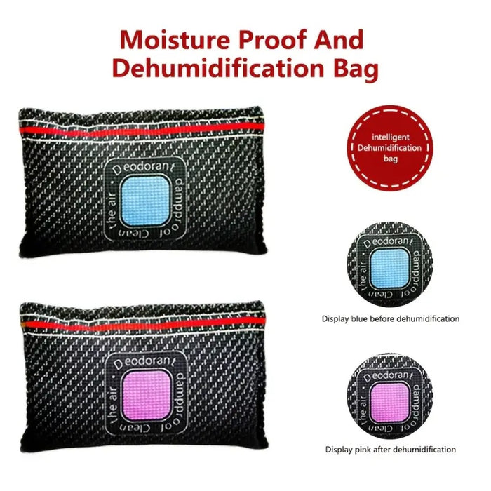 Reusable Dehumidifier Bags with Humidity Indicator Moisture Absorber- 2 Pack