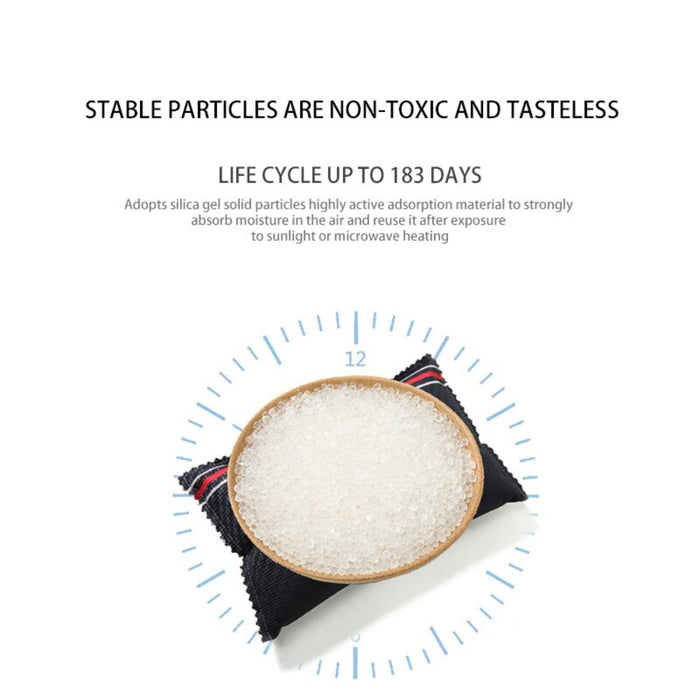 Reusable Dehumidifier Bags with Humidity Indicator Moisture Absorber- 2 Pack