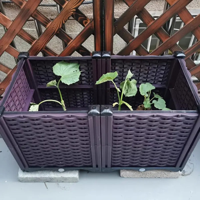 Customizable DIY Stackable Garden Planter Box