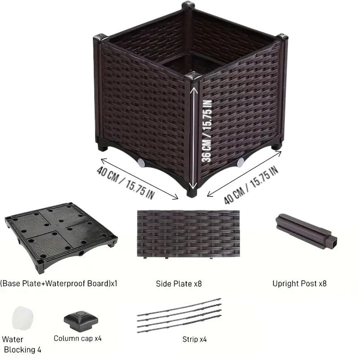 Customizable DIY Stackable Garden Planter Box