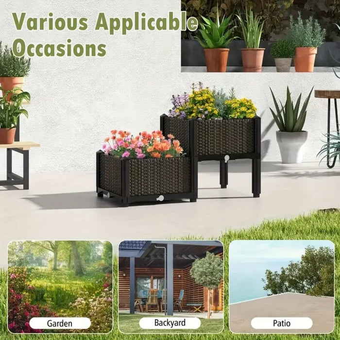Customizable DIY Stackable Garden Planter Box