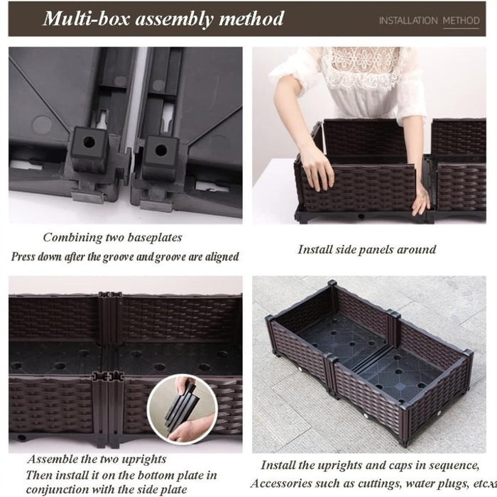 Customizable DIY Stackable Garden Planter Box