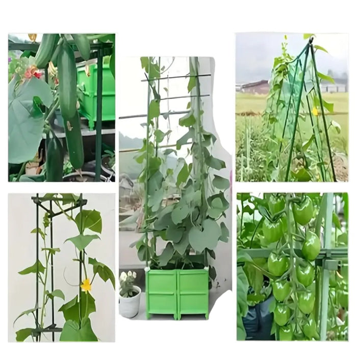 Plastic Coated Metal Garden Stakes- 10pcs