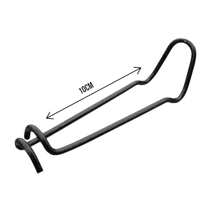 16mm Steel Wire Garden Stakes Plant Support Clips-50pcs