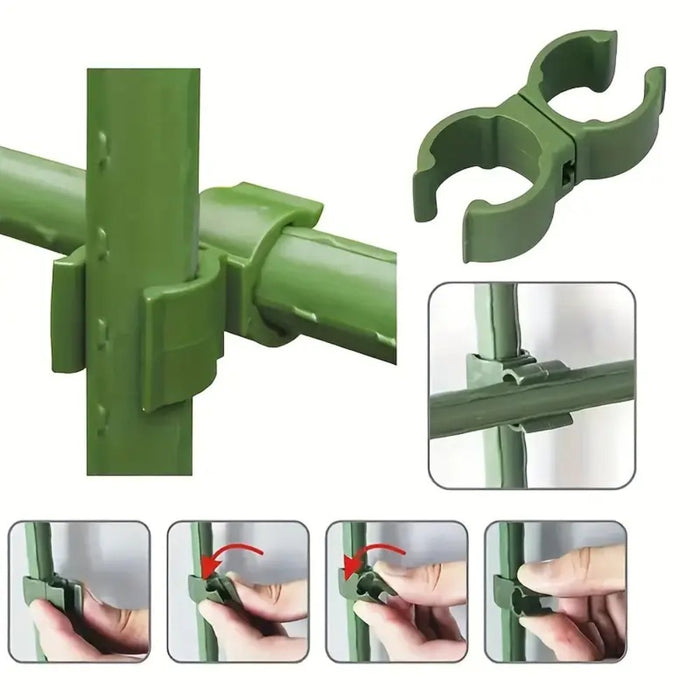 16mm 360°Adjustable Garden Stakes Connectors-50pcs