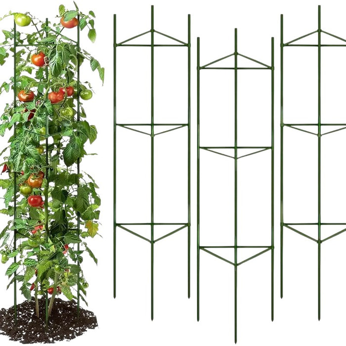 16MM Garden Tomato Cage Garden Plant Stakes-3Pack