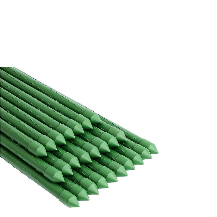 Plastic Coated Metal Garden Stakes- 10pcs