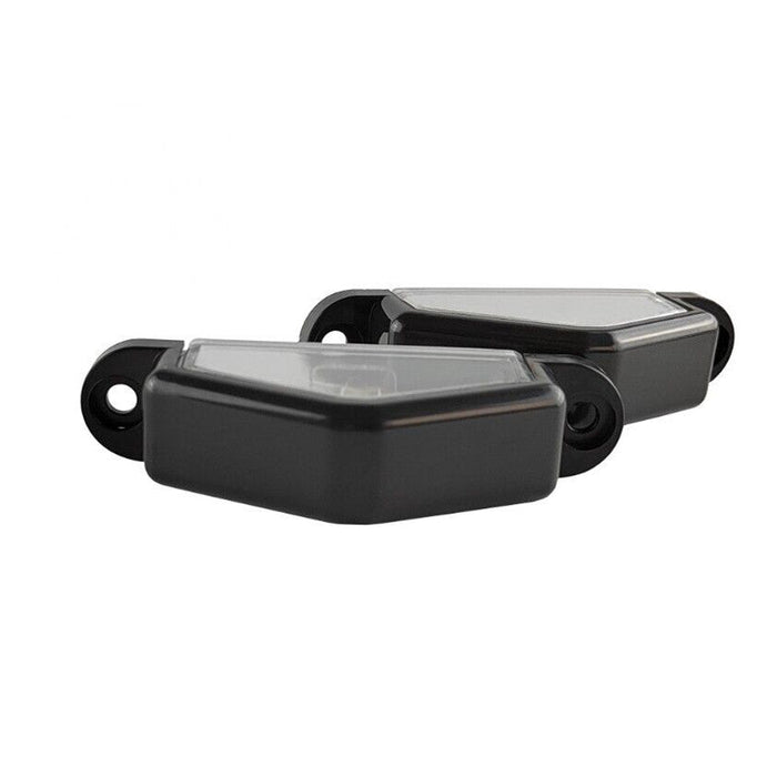 Black car bumper on a white background