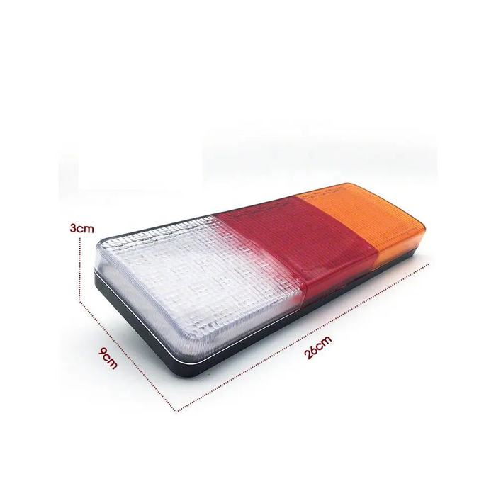 Rectangular light with dimensions labeled on a white background