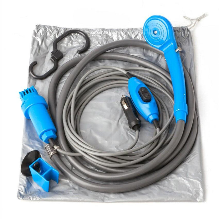 12v Portable Shower Kit Adjustable Pressure Camping