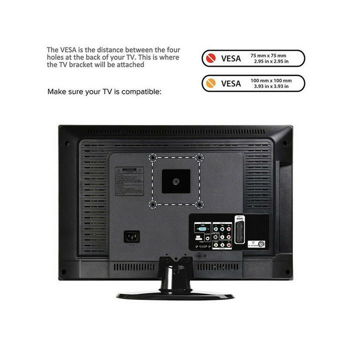 TV Wall Mount Bracket LCD LED Monitor 10"-27" TV Holder