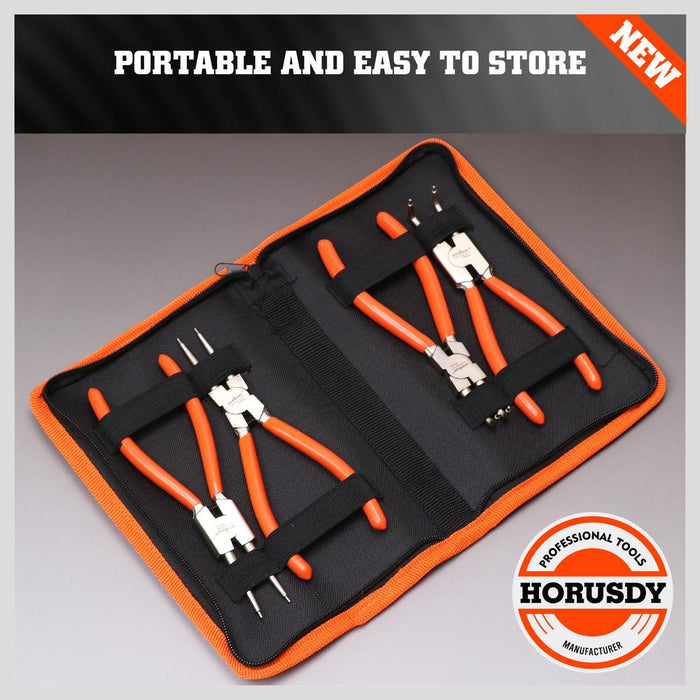 4pcs 7" Circlip Pliers Set