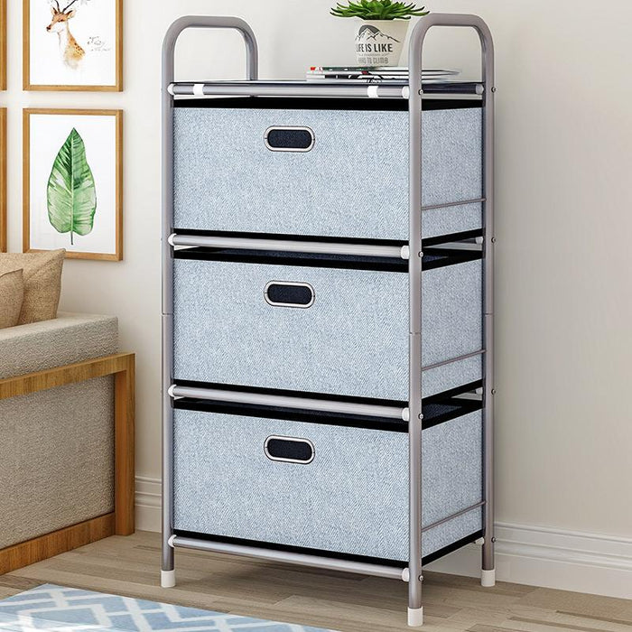 4 Tier Drawer Storage Rack Box Cabinet Organiser Shelf