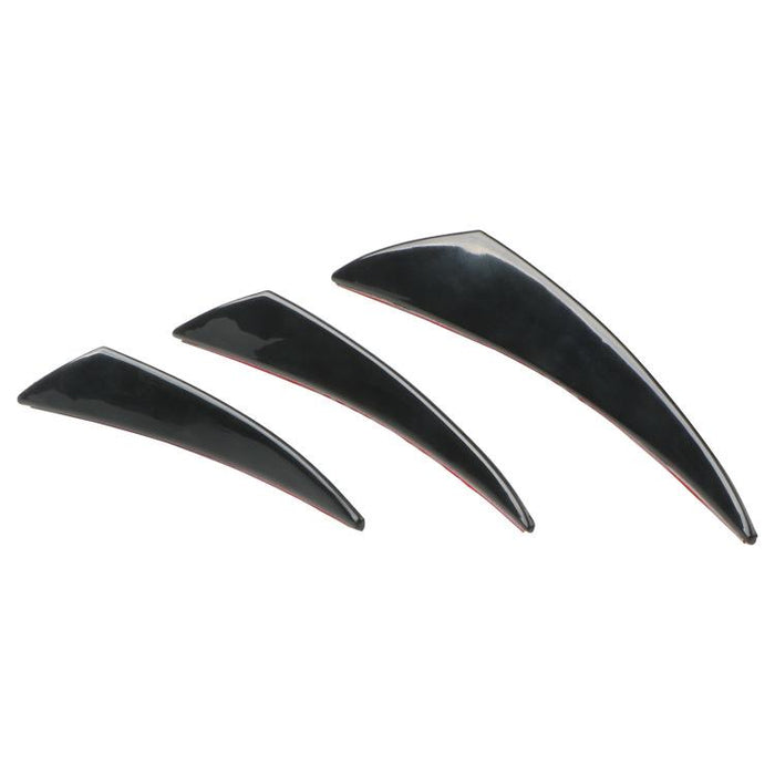 6Pcs Car Front Bumper Lip Splitter Fins Body Spoiler Canards Refit