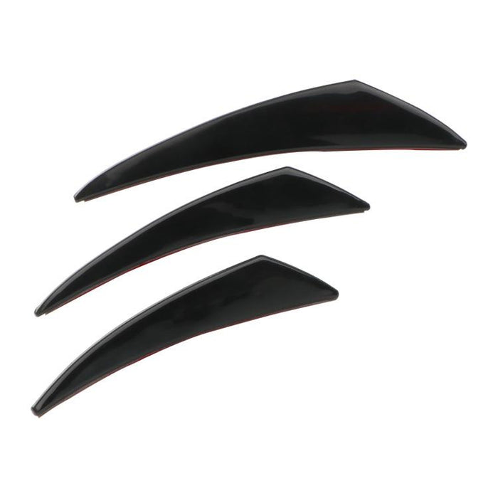 6Pcs Car Front Bumper Lip Splitter Fins Body Spoiler Canards Refit
