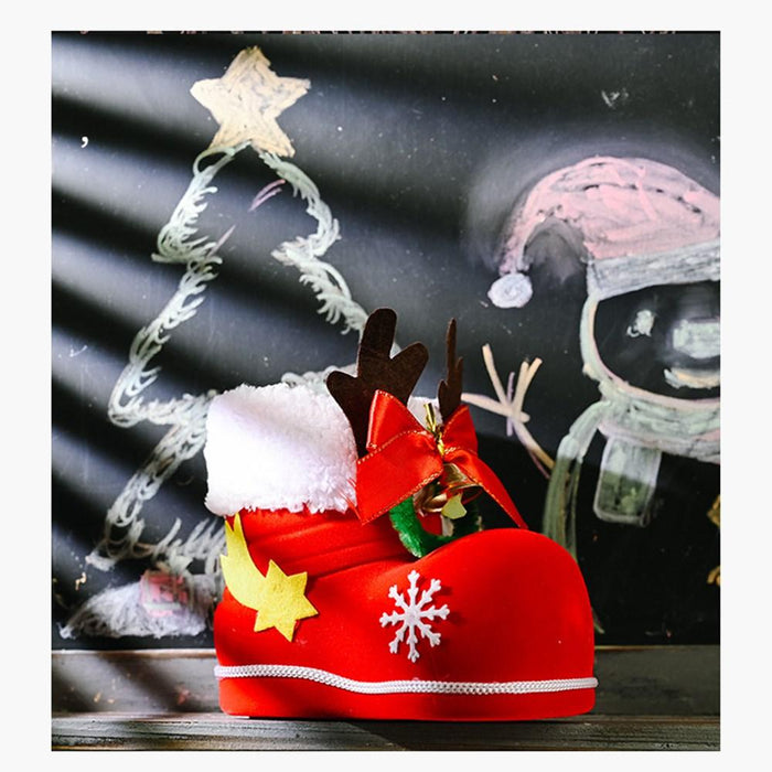 2pcs Christmas Decorations Children Gifts Candy Boots Gift Box