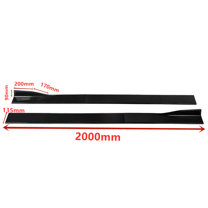 2M Side Skirt Body Kit Rocker Panel Extension Universal