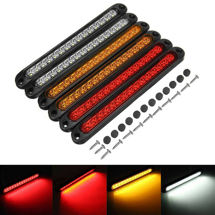 6pcs 15 LED Trailer Lights Truck Trailer Light