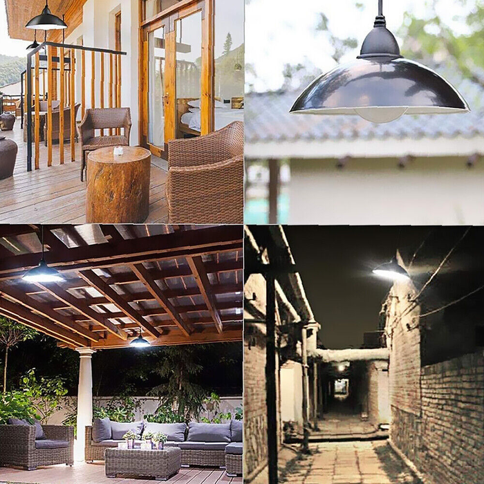 Double Head Solar Pendant Light