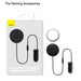 Baseus magnetic wireless charging car mount packaging with accessories on a white background
