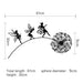 Dimensions of decorative wall art with fairies and a dandelion.