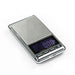 Digital pocket scale on a white background