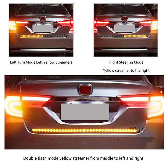 LED Tailgate Light Bar Strip 12V Flexible Switchback Red Amber Turn Signal Light