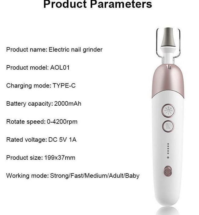 Electric Nail File Kit